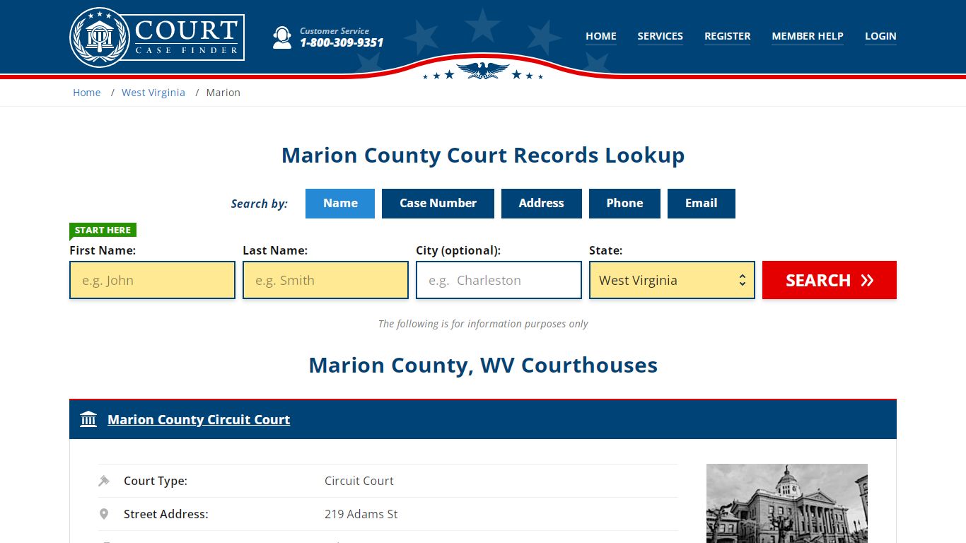 Marion County Court Records | WV Case Lookup